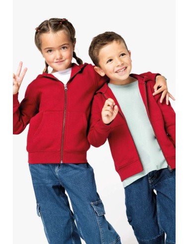 NAT-NS405-ECO-FRIENDLY KIDS’ FULL ZIP HOODED SWEATSHIRT